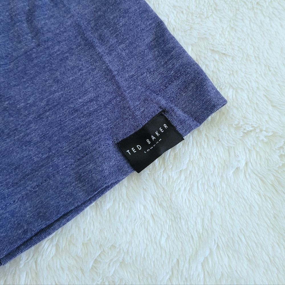 Ted Baker Heather Blue💙 Logo Tee👕 - NWT - Picture 9 of 13